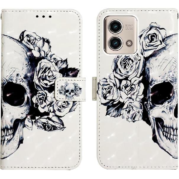 Case for Motorola Moto G Stylus 2023 5G, 3D Wallet Case PU Leather with[Card Holder][Kickstand][Wrist Strap][Magnetic Closure] Shockproof Flip for