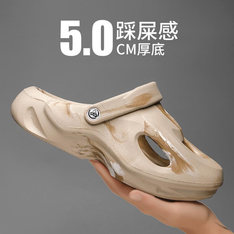 

Новые мужские камуфляжные легкие дышащие пляжные сандалии из ЭВА, нескользящие тапочки с мягкой подошвой для отдыха на открытом воздухе 40-41