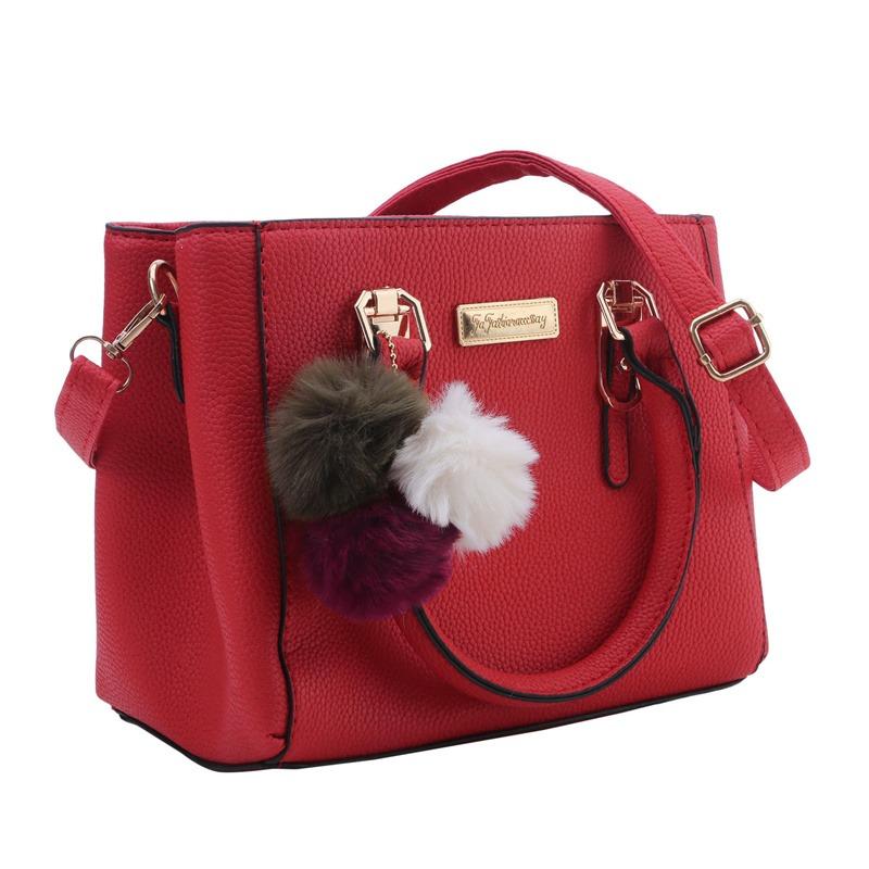 

Трендовая винтажная европейская и американская женская сумка кроссбоди, сумки с верхней ручкой, универсальные сумки на одно плечо, диагональные сумки one size красный