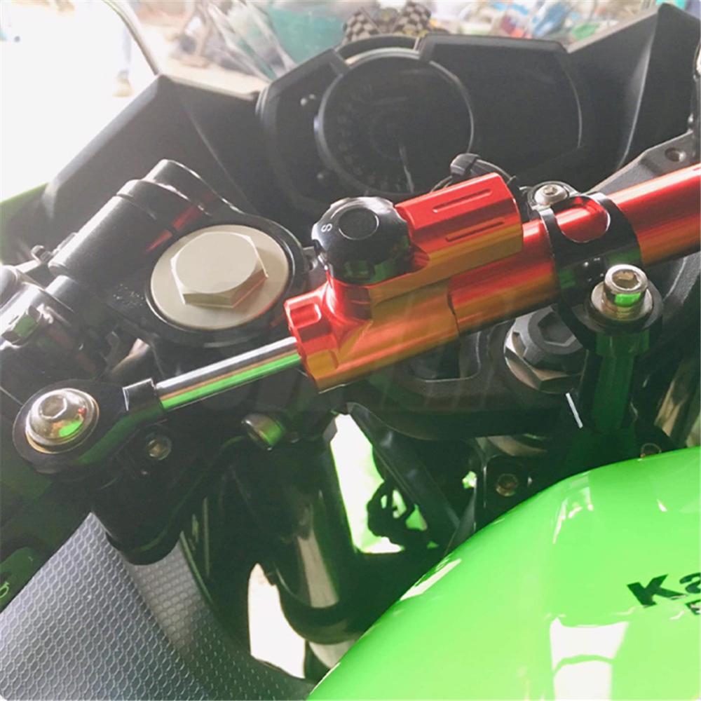 Motorcycle Steering Stabilize Damper Bracket For Kawasaki Ninja400 2017-2025 Mounting Kit Motorcycle Accessories CNC