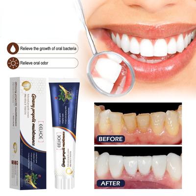 Ginseng Propolis Whitening Toothpaste Cleans Teeth Stains Oral Odor Whitening Toothpaste Teeth and Gums Care