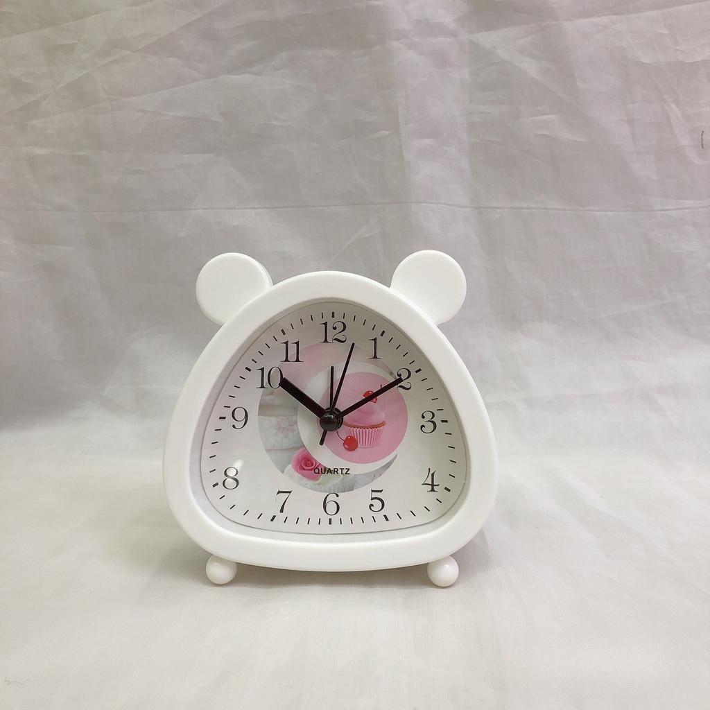 Cute Cartoon Quartz Clock Bear Alarm Clock Simple Children's Gift Bedside Clock
