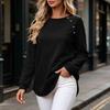 Women's Long Sleeve Tunic Top Casual Pullover Blouse for Everyday Wear