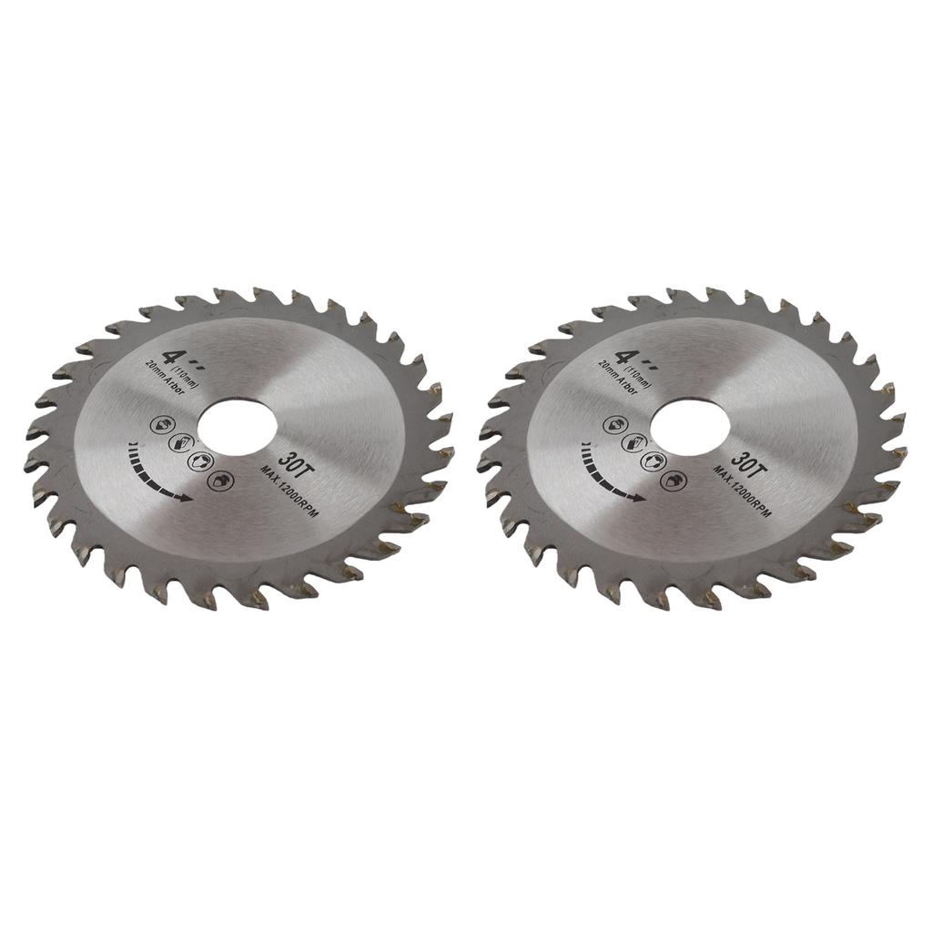 2Pcs 4x30T Circular Saw Blade Woodworking Cutting Disc for Carpentry Home Improvement 105mm
