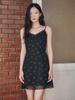 Oal Floral Slip Mini Dress_Black