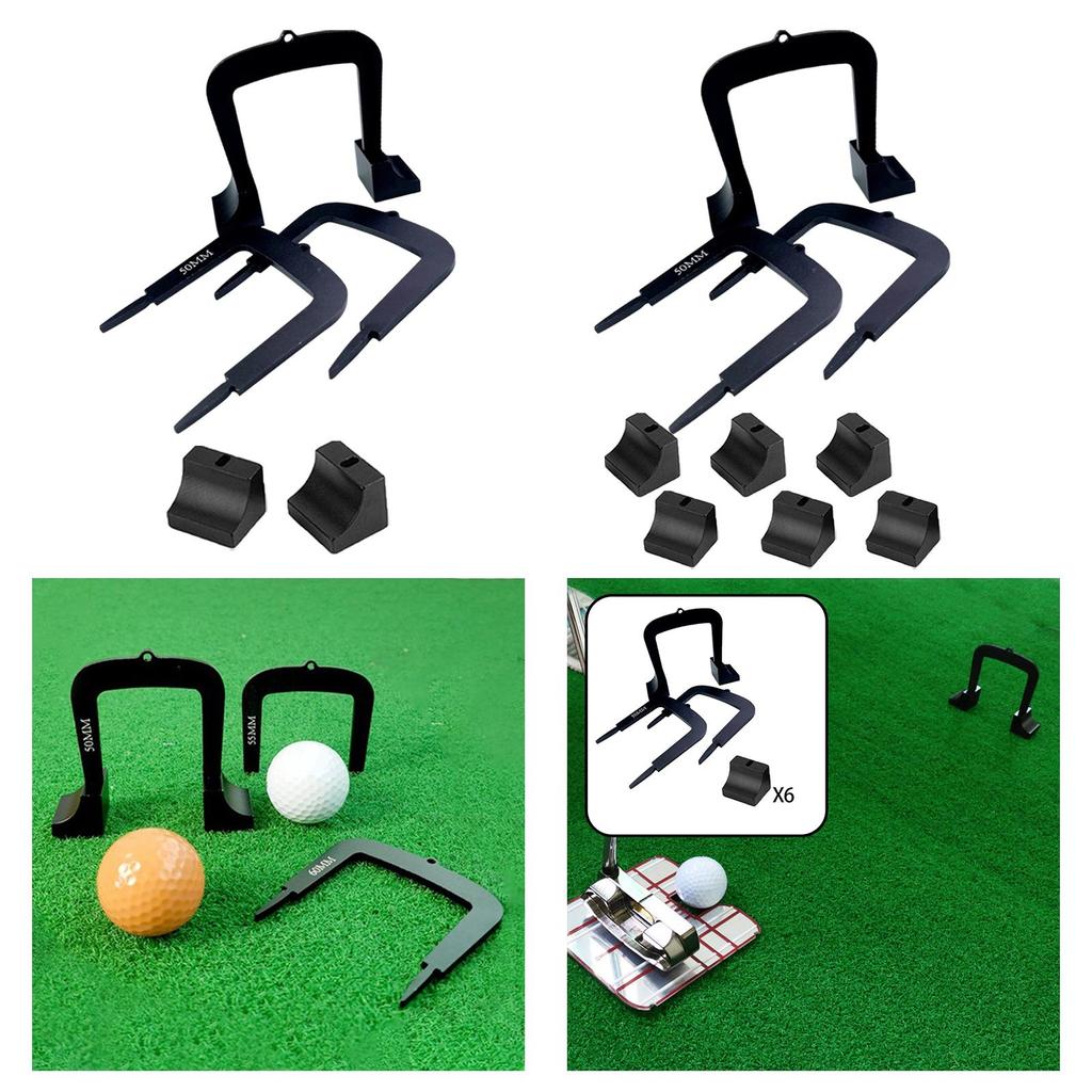 3x Golf Putting Gates Golf Training Aid Metal Putt Gates Practice Supplies