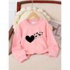 Girls' Round-neck Crewneck Sweatshirt | Soft & Comfortable, Casual Multi-colored Long-sleeved T-shirt, Perfect for Spring, Fall, Winter