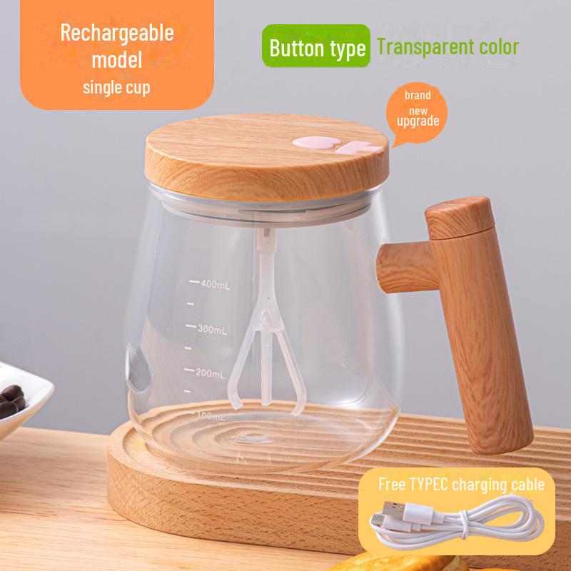 Electric Magnetic Stirring Coffee Cup - Portable, Rechargeable, and Easy To Use