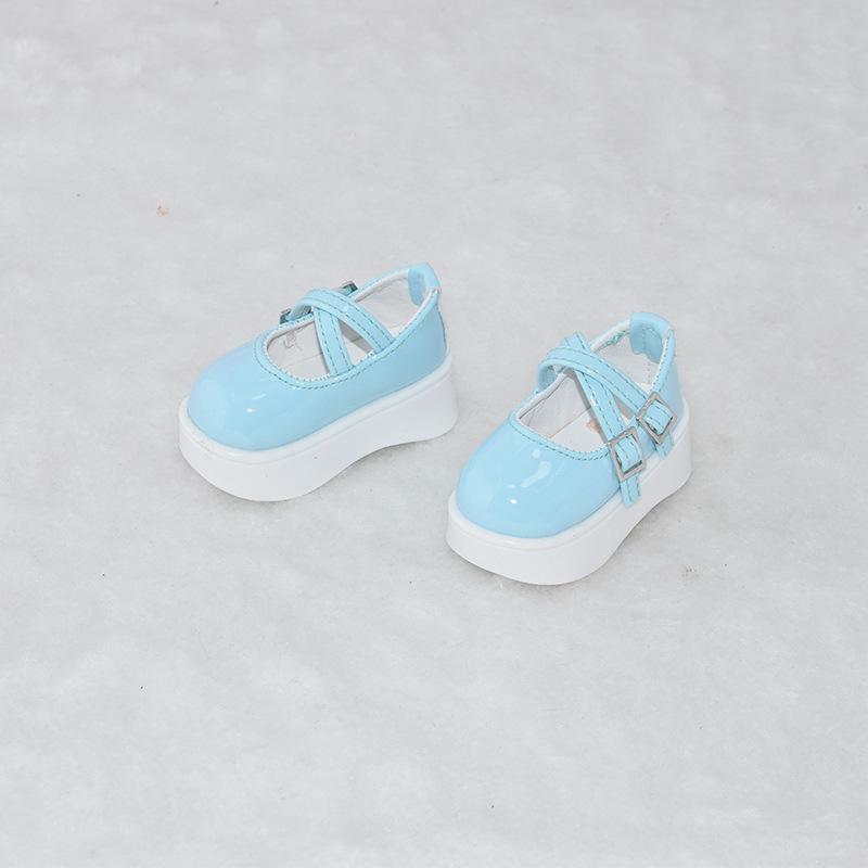 Available 4-point BJD Doll Shoes: 1/4 Scale High-Heeled Leather Shoes, Thick Style, MDD Doll Clothes Accessories