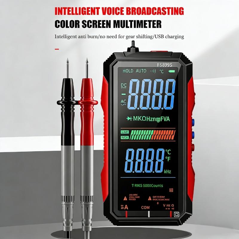 Pack Of 18 Professional Rechargeable Digital Multimeter With USB C Charging ABS Shell For Electrical Testing And Repair