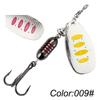 18g Rotating Spinner Lure Bass Pike Fishing Sea Freshwater Artificial Bait With Treble Hook