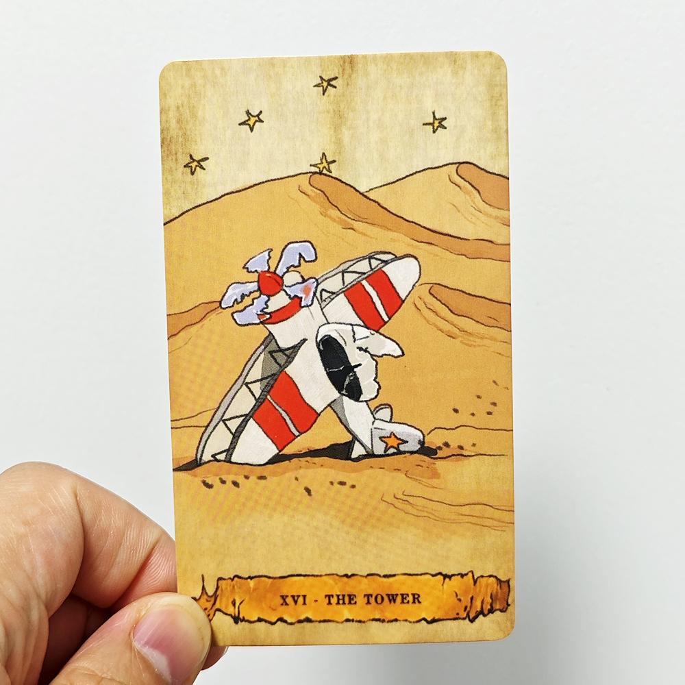 10.3*6cm Cartas de Tarô Pequeno Príncipe para Iniciantes 78 Cartas Tamanho Portátil Ilustrações Amigáveis e Fofas para Crianças