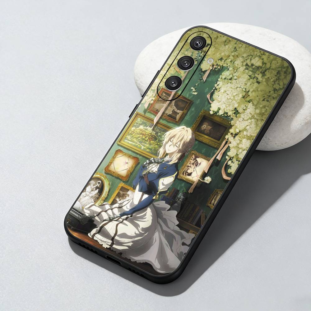 V-Violet E-Evergarden  Phone Case For Samsung Galaxy A73,A72,A71,A70,A52,A51 Others Soft Black Cover