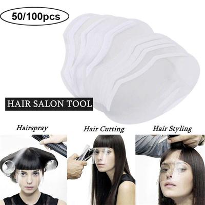 BEPAN 50/100pcs Disposable Face Shield Clear Face Cover Microblading Protective Shower Eye Shields Masks for Hairspray Salon Supplies