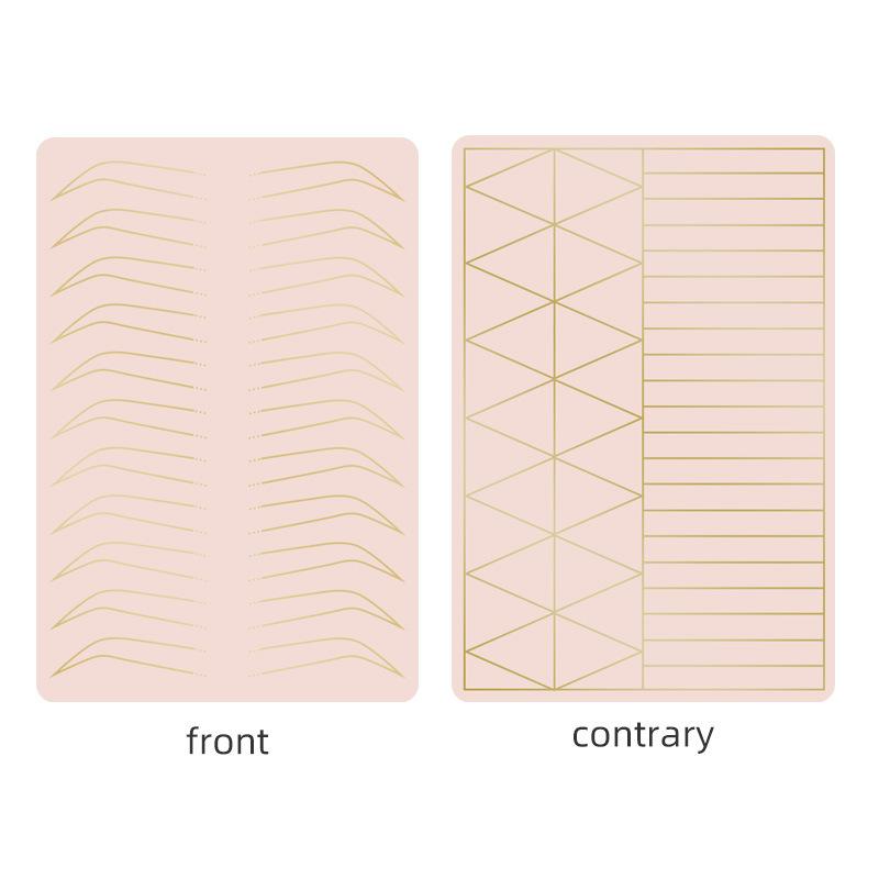 Double-sided Multi-functional Silicone Practice Eyebrow Eye and Lip Contact Lenses Silicone Eyebrow Fake Leather