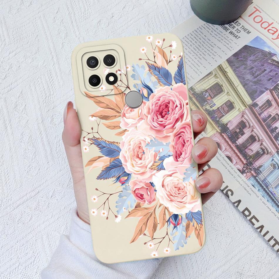 Custodie Per OPPO A15 A15S A16K A16E Design Carino Morbido Silicone Liquido Protezione Fotocamera Migliorata Cover Posteriore Per OPPO A 16K 16E Coque