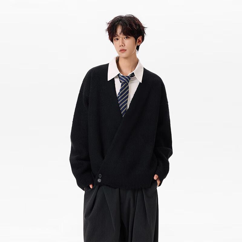 TOM ADAM American Retro Loose-Fit Knitted Cardigan