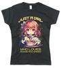 Female T Shirt Unisexs Anime and RaUnisex Funny Logo Tee