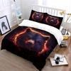 Fiery glowing bear face. Bedding sets Duvet cover sets Duvet covers Pillowcases(1*Duvet Cover 2*Pillowcases without duvet insert)