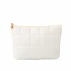 New Floral Quilted Large Plaid Cosmetic Bag Large-capacity Three-dimensional Hand-held Bubble Grid Fashion Pleated Storage Toiletry Bag