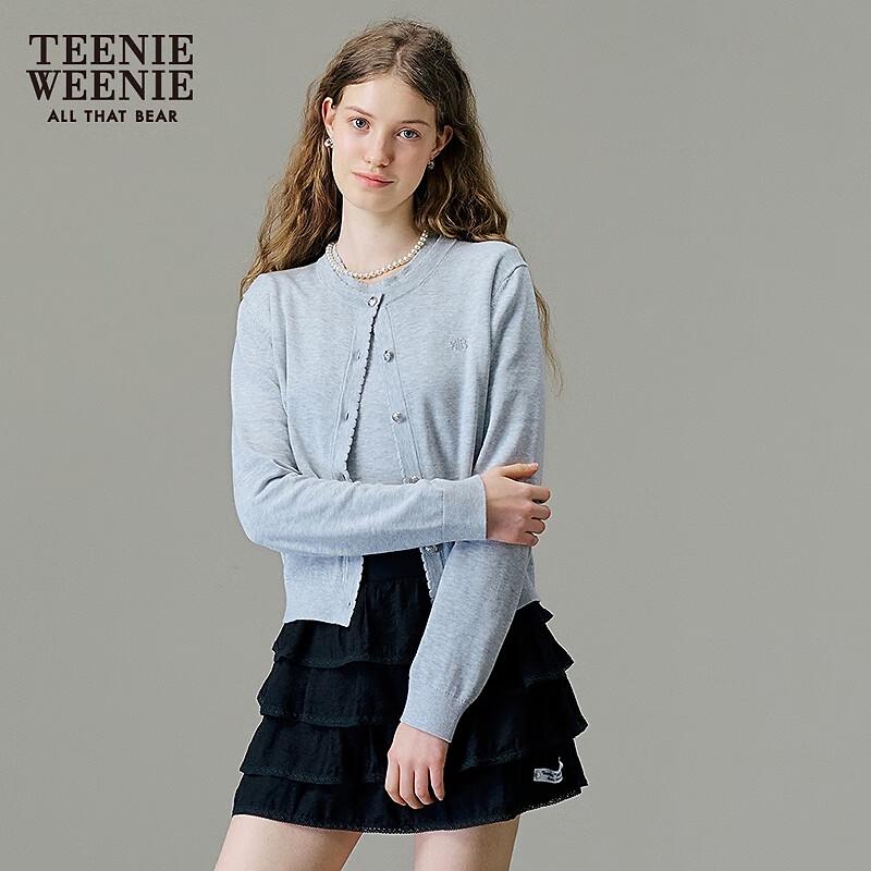 Teenie Weenie Women's Bear Knit Lace Collar Cardigan