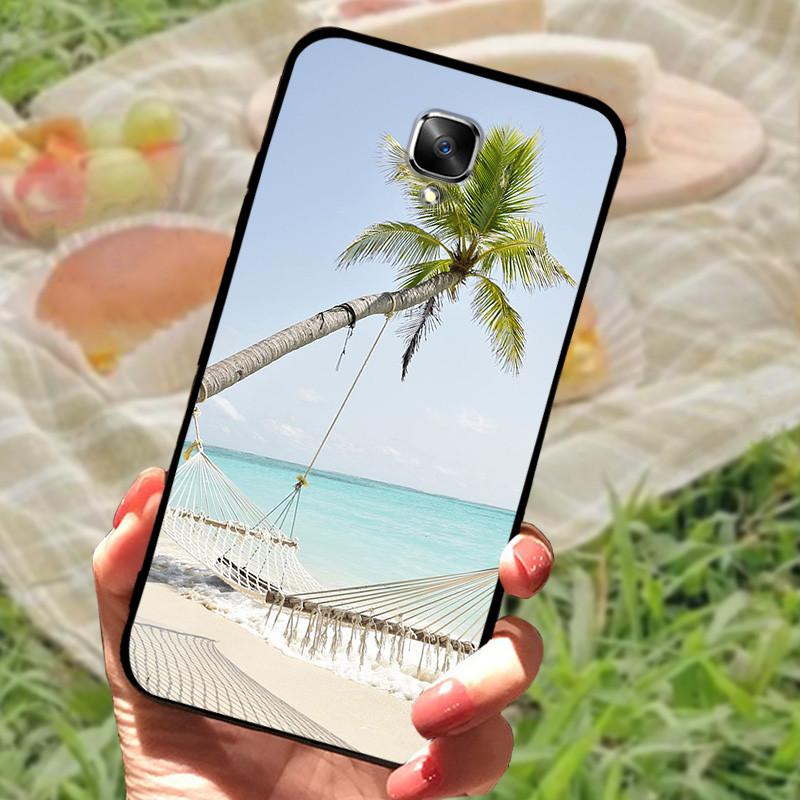 1+3 Case For Oneplus 3 3T Silicone Silicone Phone Case TPU Marble Full Protective Cover For One Plus 3 A3000 Shockproof Shell