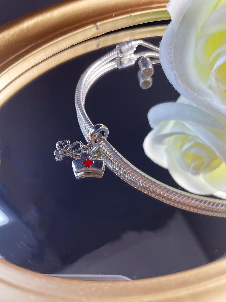Copper Doctors Nurses Medical Ambulances Pendant Bead Diy Fit Original Pendant Charm Bracelet Women Fashion Jewelry
