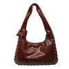 Sac Hobo en Cuir pour Femme Sac à Bandoulière Riveté avec Détail Nœud
