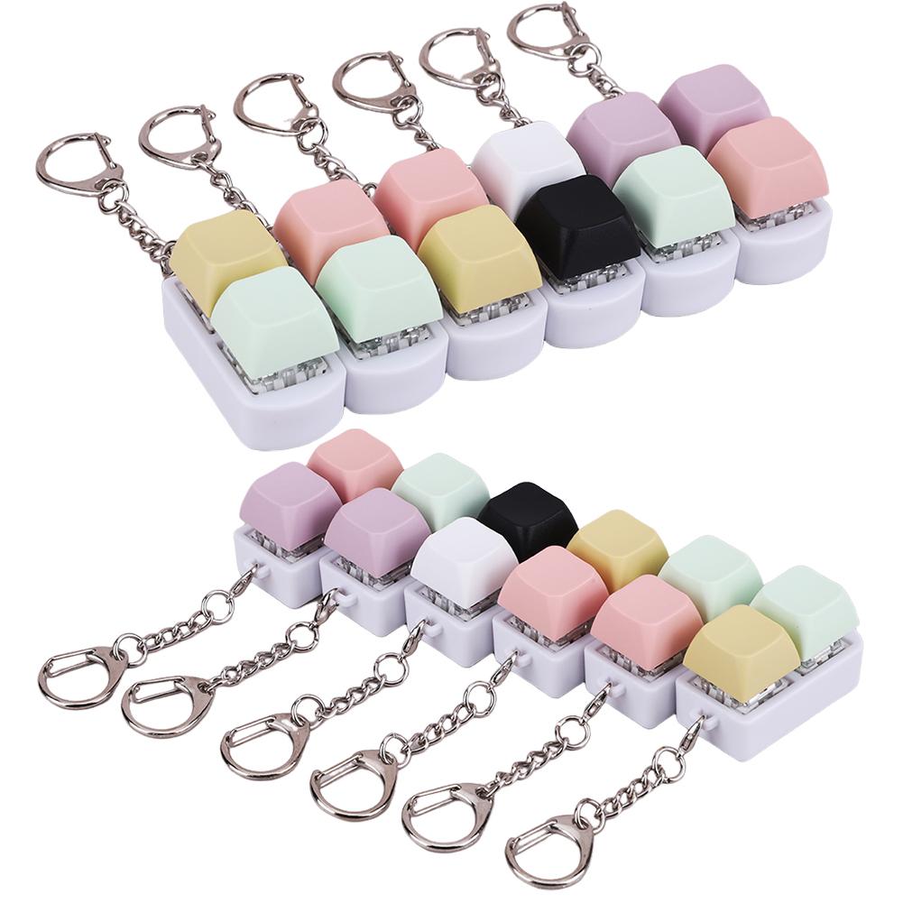 Keyboard Fidget  Fidget Clicker 2 Keys Stress Relief Button Mechanical Keyboard Fidget Button Relief Stress Gifts for Adults