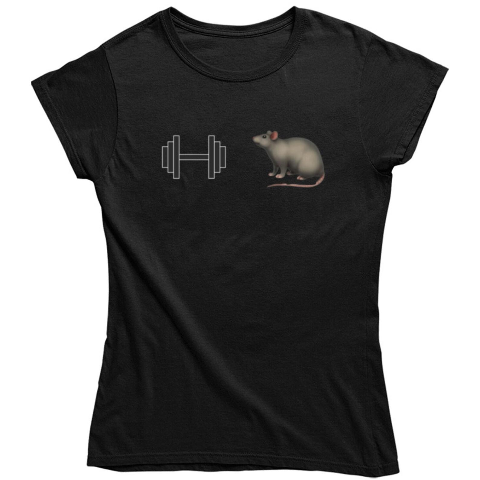 Gym Rat Premium Black Ladies T Shirt L