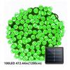 1PC 12M/39.37FT. 100 LED Halloween Solar String Light with 8 Modes Outdoor Waterproof Lamp For Indoor Yard Party Patio Decor
