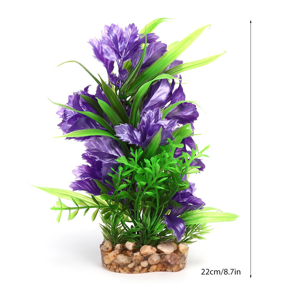 Aquarium Decoration Artificial Plastic Water Plants Grass for Fish Landscape