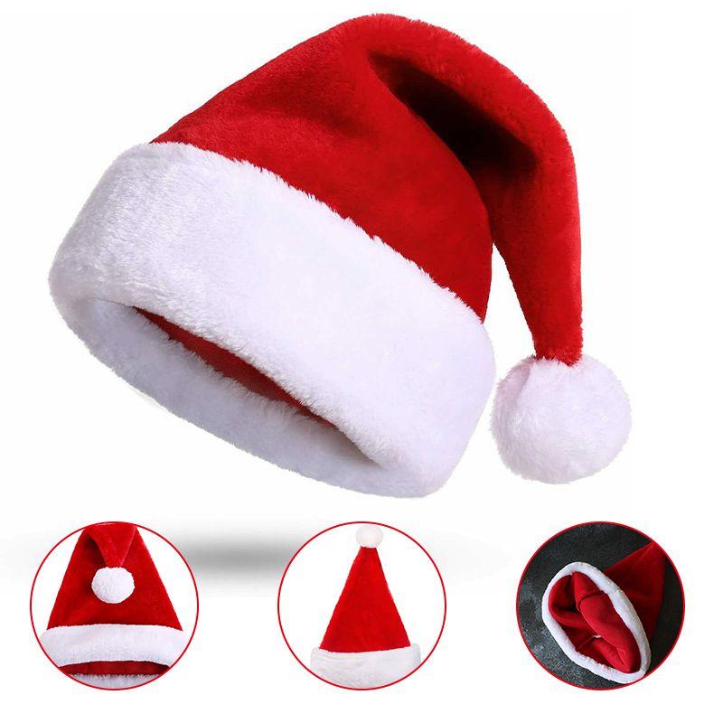 Classic Red And White Unisex Christmas Hat For Adults And Kids Holiday Party