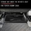 For TOYOTA ROOMY   2024 Underseat Storage Compartment Pad Storage Box Under the Driver's Seat Car Accessories
