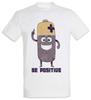 Battery Be Positive T-Shirt Happy Fun Felicitous Lucky Blessed