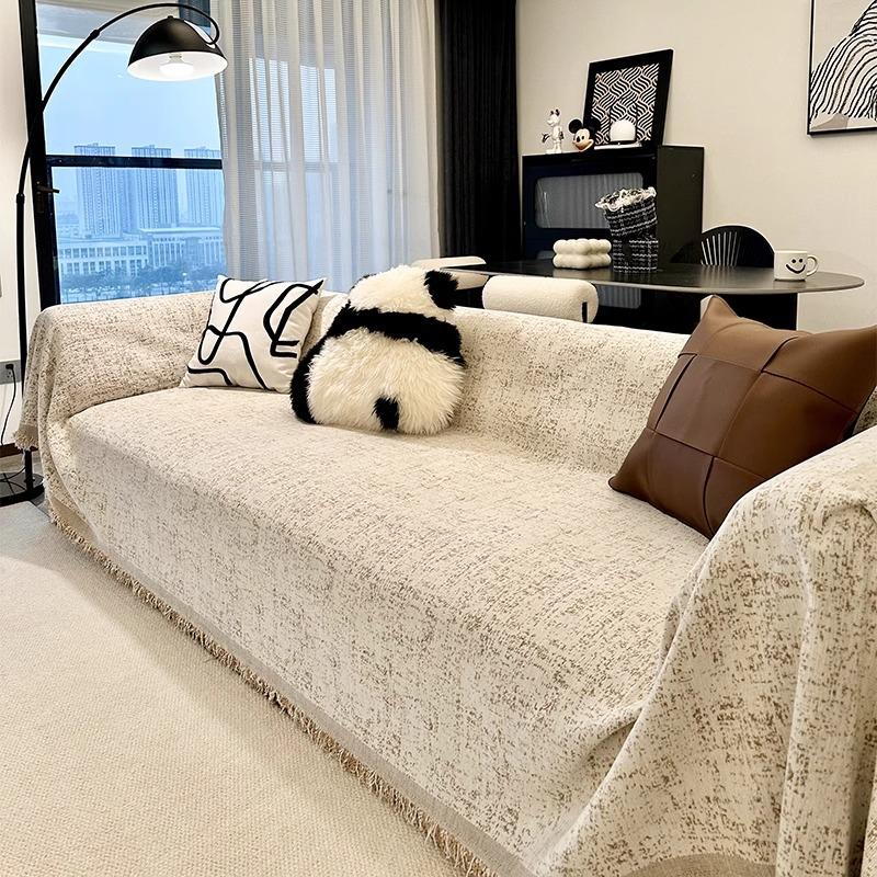 Sofa Cover Towel High Sense Sofa Cover Four Seasons Universal Sofa Towel Non-Slip Anti-Cat's Paw Pujiang Sofa Cover All Inclusive