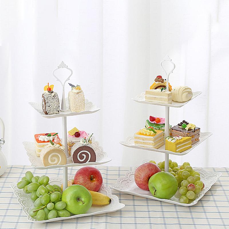 2/3 Katlı Cupcake Standı Servis Standı Tatlı Kulesi Meyve Tepsisi Çay Partisi Bebek Partisi Düğün Noel Partisi İçin