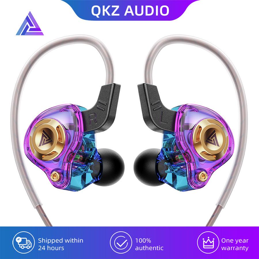 QKZ AK6 SRS In-Ear HiFi Earphones with Dynamic Drivers, Heavy Bass, In-line Control, and Wired for Sports