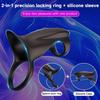 2 In 1 Powerful Vibrating Delayed Ejaculation Men's Penis Ring, APP Control Penis Ring Vibrator Cock Ring, Erotic Adult Toys, Men's Sex Toys