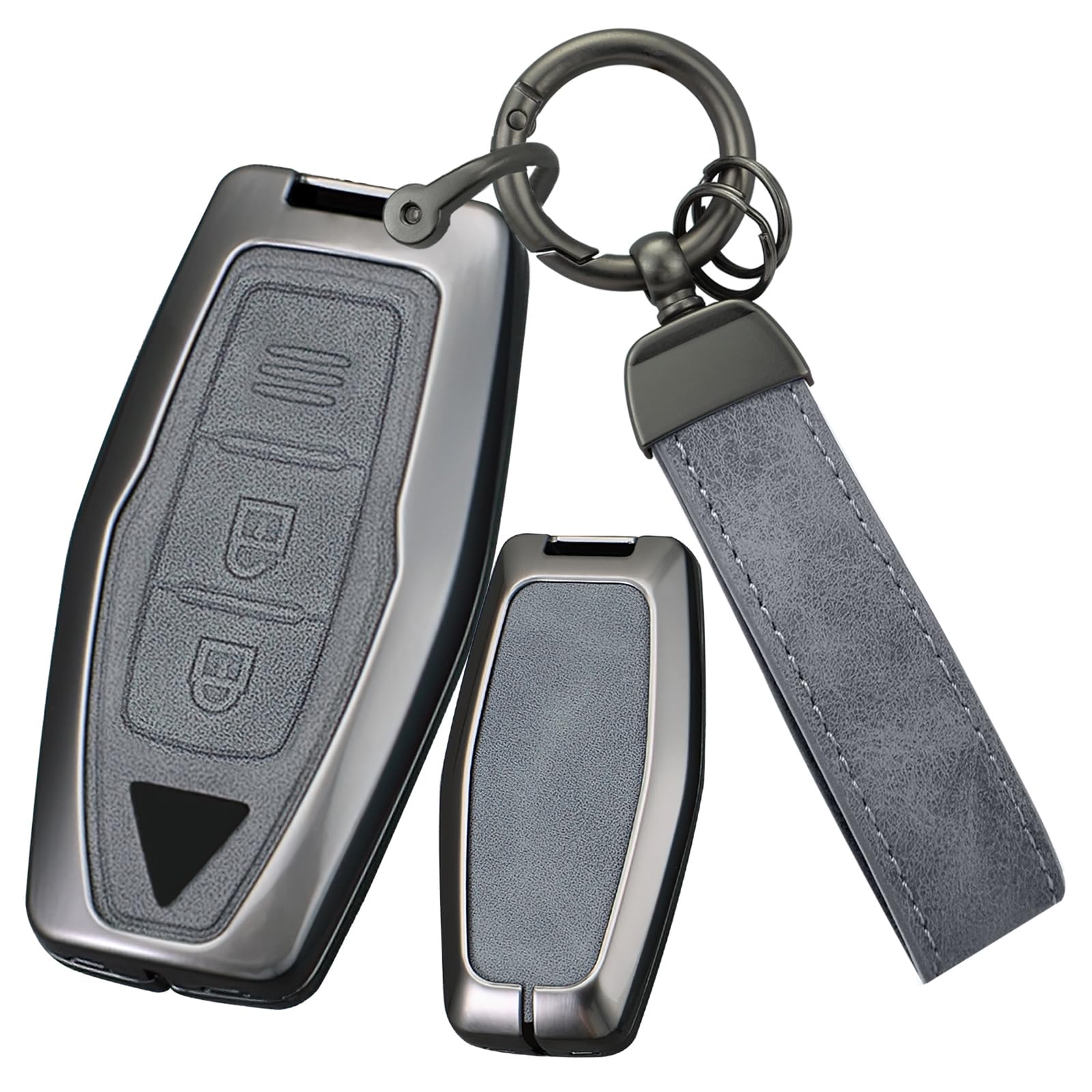 

[онто] Чехол для ключа Mitsubishi, Чехол для ключа, ПУ кожа, Сплав, Брелок, Новый Outlander, GN0W PHEV, M