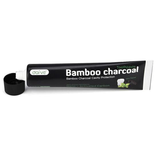 120g Whitening Toothpaste Bamboo Charcoal Teeth Care Black Removes Stains