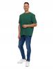 T-Shirt Men's Short Sleeve Cotton Classic Striped MORAJ XXL GREEN