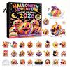 Set di Figure Acriliche Calendario dell'Avvento Fantasma di Halloween, Scatola Conto alla Rovescia di 24 Giorni con Regalo Novità per Bambini, Giocattolo da Collezione Spettrale