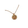 Eight Directions Wealth Necklace: Women's Luxury Copper Coin Pendant with Full Diamond Clavicle Chain - Vintage High-End Design