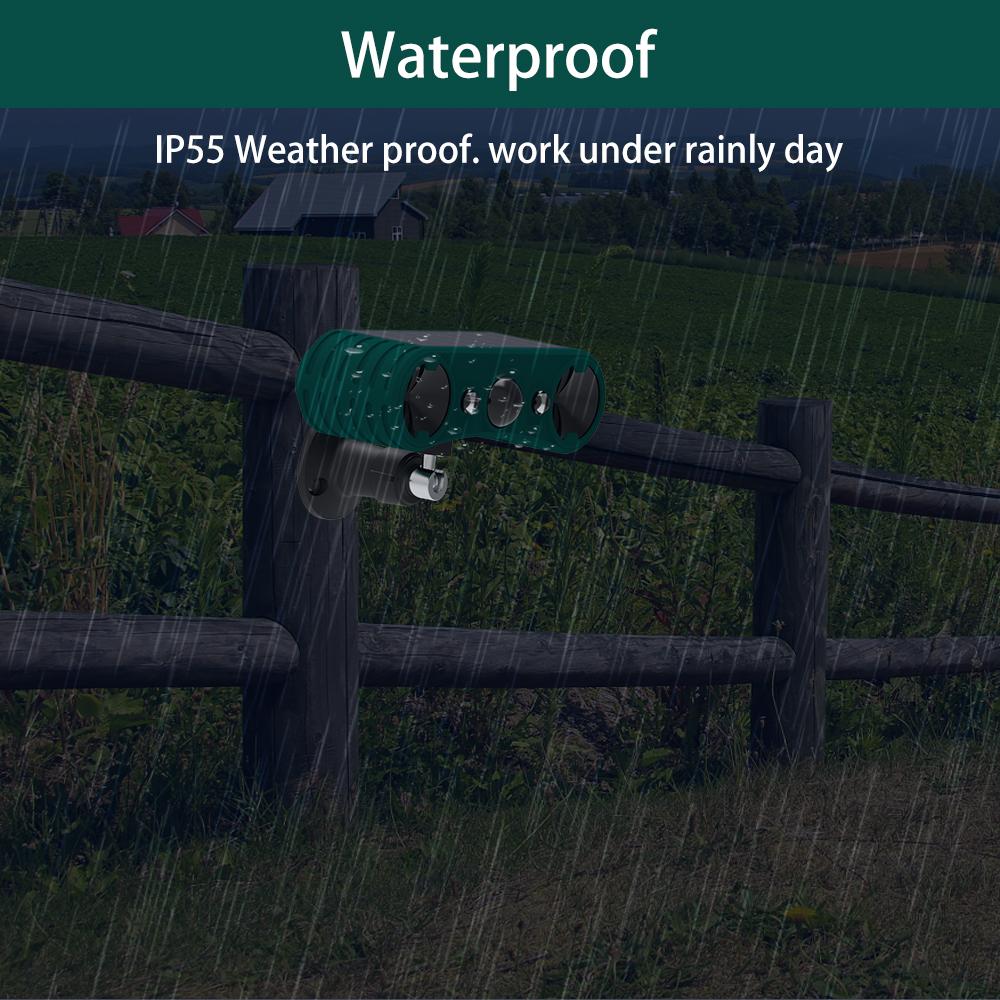 Solar Strobe Light with Motion Sensor Alarm Timed Human Body Induction Infrared Alarm Light