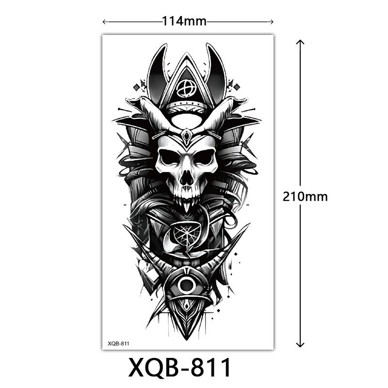 Small Full Arm Tattoo Sticker, Flower Letters, Plain Flower Tattoo Sticker Tattoo