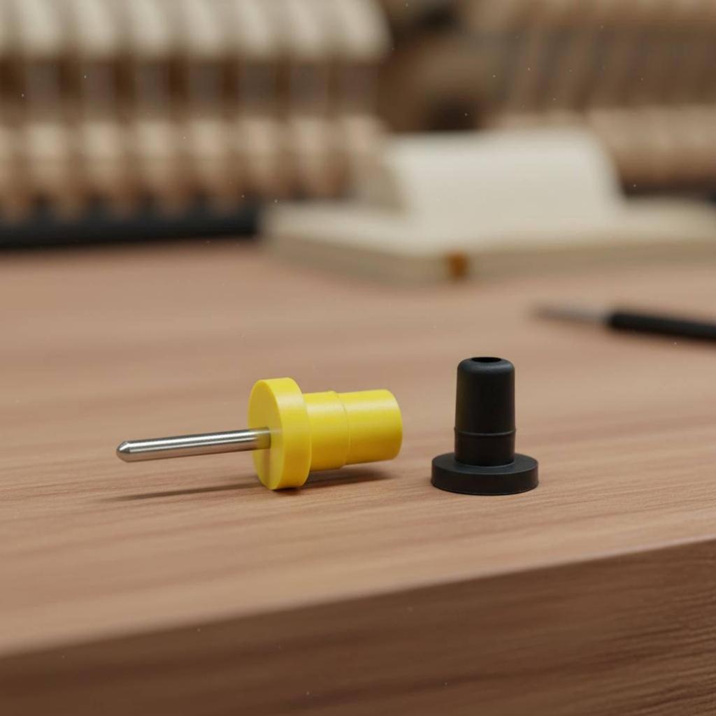 Piano Pedal Bushing Support Rod Head Replacement Quiet Anti Friction White Tip