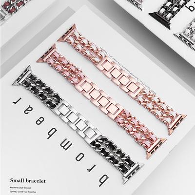 Potrivit pentru curea Apple Watch, curea de 42 mm, 38 mm, parfum mic, pentru Iwatch 5/4/3/2/1, curea de ceas din oțel inoxidabil de 44 mm, 40 mm