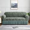 Cover With Skirt Elastic Elasticized Sofa Cover For Living Room1/2/3/4 Seat Armchair Cover Shape Home Furniture Couchcover Jacquard Living Sofa