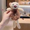 Plush Bear Headband & Hair Tie for Women - Cute Winter Accessory